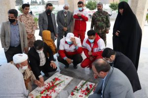 مراسم میهمانی لاله ها و غبار روبی مزار شهداء